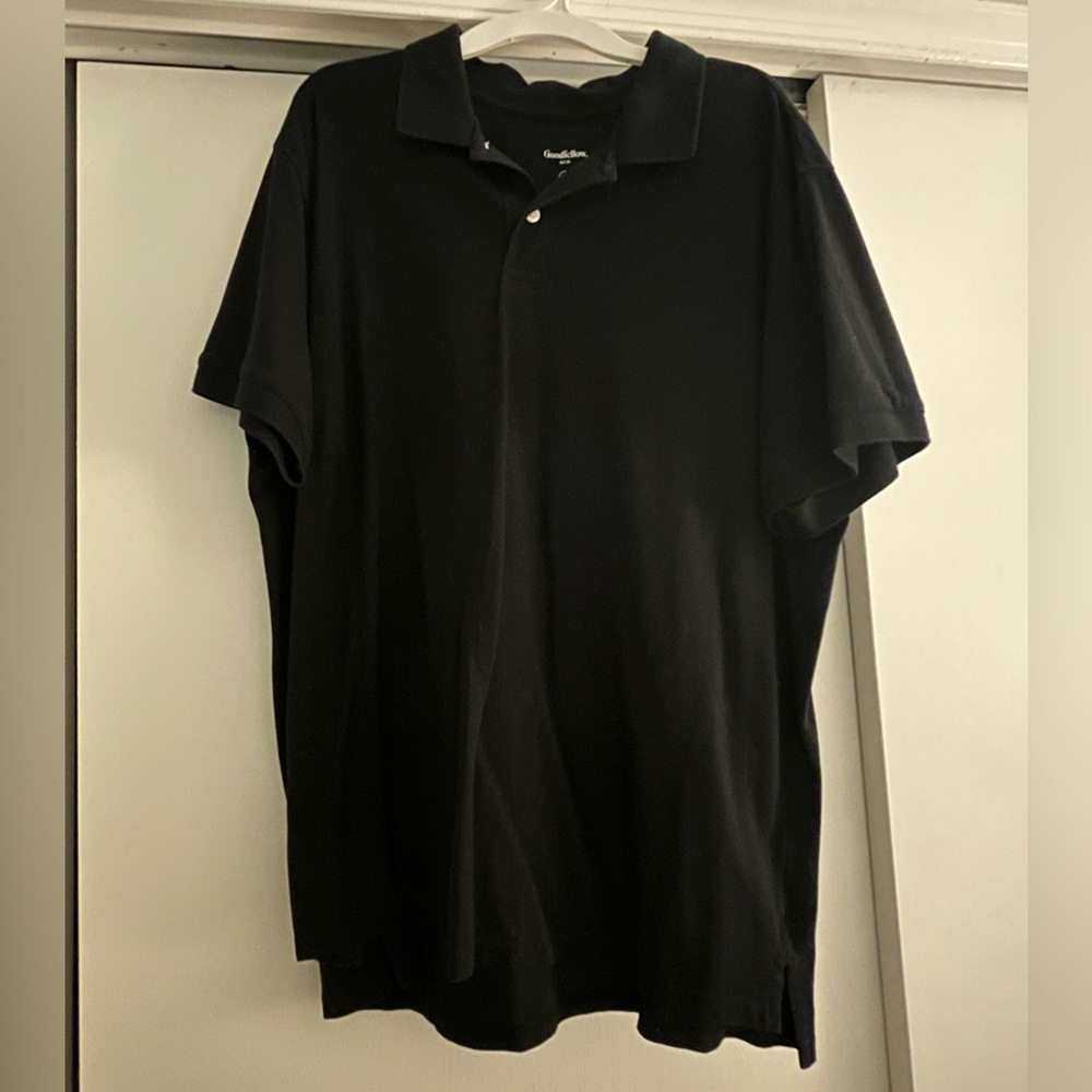 Goodfellow Men’s Black Loring Polo Shirt XXL